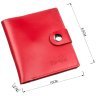 Жіночий шкіряний компактний гаманець червоного кольору з монетницею SHVIGEL (2416219) - 6