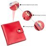 Жіночий шкіряний компактний гаманець червоного кольору з монетницею SHVIGEL (2416219) - 7