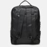 Вместительный мужской кожаный рюкзак черного цвета Keizer (56935) - 3