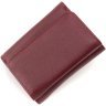 Небольшой женский кожаный кошелек бордового цвета на кнопке ST Leather 1767235 - 4