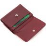 Небольшой женский кожаный кошелек бордового цвета на кнопке ST Leather 1767235 - 5