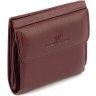 Кожаный бордовый женский кошелек с монетницей ST Leather 1767335 - 8