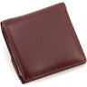Шкіряний бордовий жіночий гаманець з монетницею ST Leather 1767335 - 4