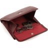Шкіряний бордовий жіночий гаманець з монетницею ST Leather 1767335 - 5