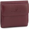 Кожаный бордовый женский кошелек с монетницей ST Leather 1767335 - 1