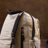 Светло-серая мужская сумка-слинг из нейлона на молнии Vintage (20631) - 7