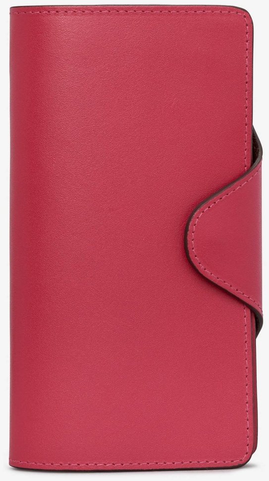 Вместительный женский кошелек из натуральной гладкой кожи на кнопке Yoshi Y1311 розового цвета 107935 фото №4 Вместительный женский кошелек из натуральной гладкой кожи на кнопке Yoshi Y1311 розового цвета 107935 modnotak фото №4