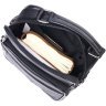 Чоловіча шкіряна сумка-барсетка чорного кольору з ручкою Vintage 2421271 - 6