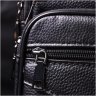 Чоловіча шкіряна сумка-барсетка чорного кольору з ручкою Vintage 2421271 - 10
