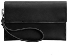 Мужской клатч-барсетка из натуральной кожи в стиле винтаж черного цвета BlankNote 78835