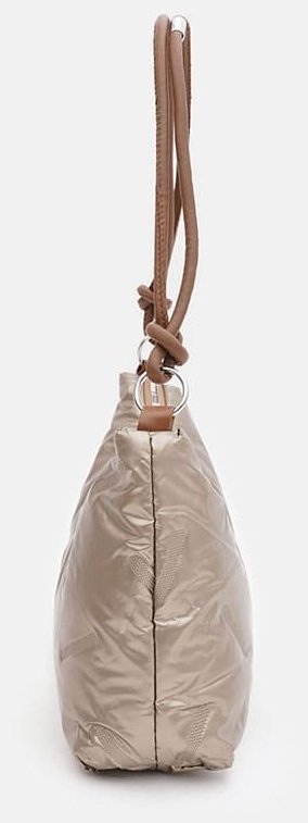 Качественная женская сумка золотого цвета из прочного текстиля Monsen 88835 modnotak фото №4