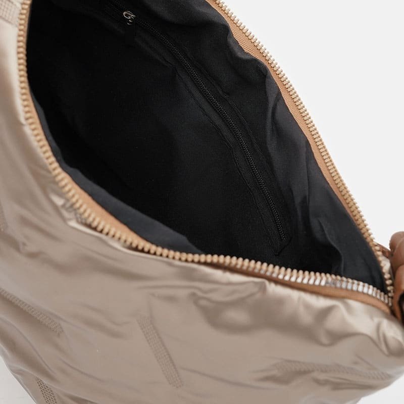 Качественная женская сумка золотого цвета из прочного текстиля Monsen 88835 modnotak фото №5