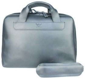 Темно-синяя деловая мужская сумка из высококачественной кожи BlankNote Briefcase 78935