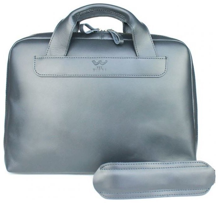 Темно-синяя деловая мужская сумка из высококачественной кожи BlankNote Briefcase 78935 фото №1 Темно-синяя деловая мужская сумка из высококачественной кожи BlankNote Briefcase 78935 modnotak фото №1