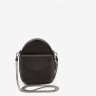 Кожаная женская мини-сумка черного цвета на цепочке BlankNote Kroha 79035 - 1