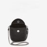Кожаная женская мини-сумка черного цвета на цепочке BlankNote Kroha 79035 - 2