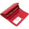 Великий червоний жіночий гаманець з фактурної шкіри ST Leather (15350) - 3