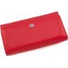 Великий червоний жіночий гаманець з фактурної шкіри ST Leather (15350) - 4