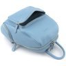 Голубой женский рюкзак большого размера из натуральной кожи KARYA 69735 - 6