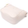 Жіноча сумка невеликого розміру з натуральної білої шкіри через плече Vintage 2422299 - 3