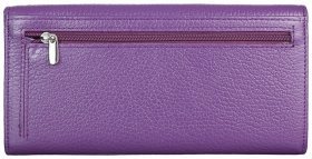 Фіолетовий жіночий гаманець горизонтального типу із натуральної шкіри Desisan 81136