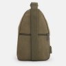 Мужская сумка-слинг из плотного текстиля в зеленом цвете Monsen 71536 - 3