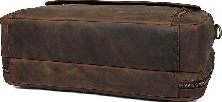 Вместительная сумка для ноутбука и документов из натуральной кожи VINTAGE STYLE (14522)