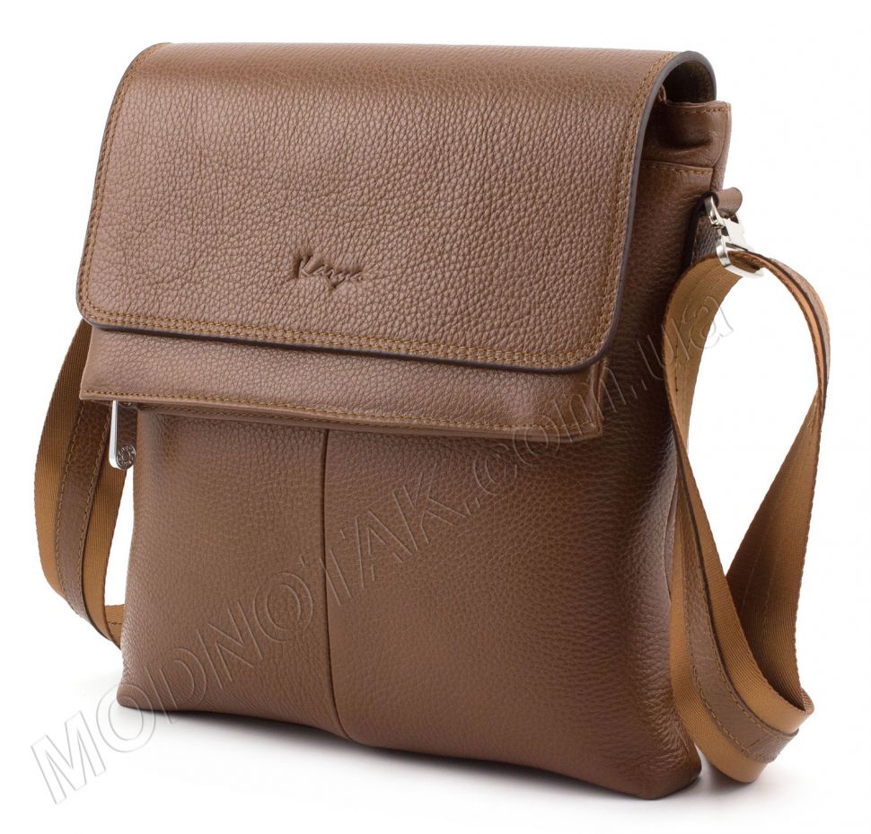 Фірмова чоловіча сумка світло-коричневого кольору - KARYA (10395)