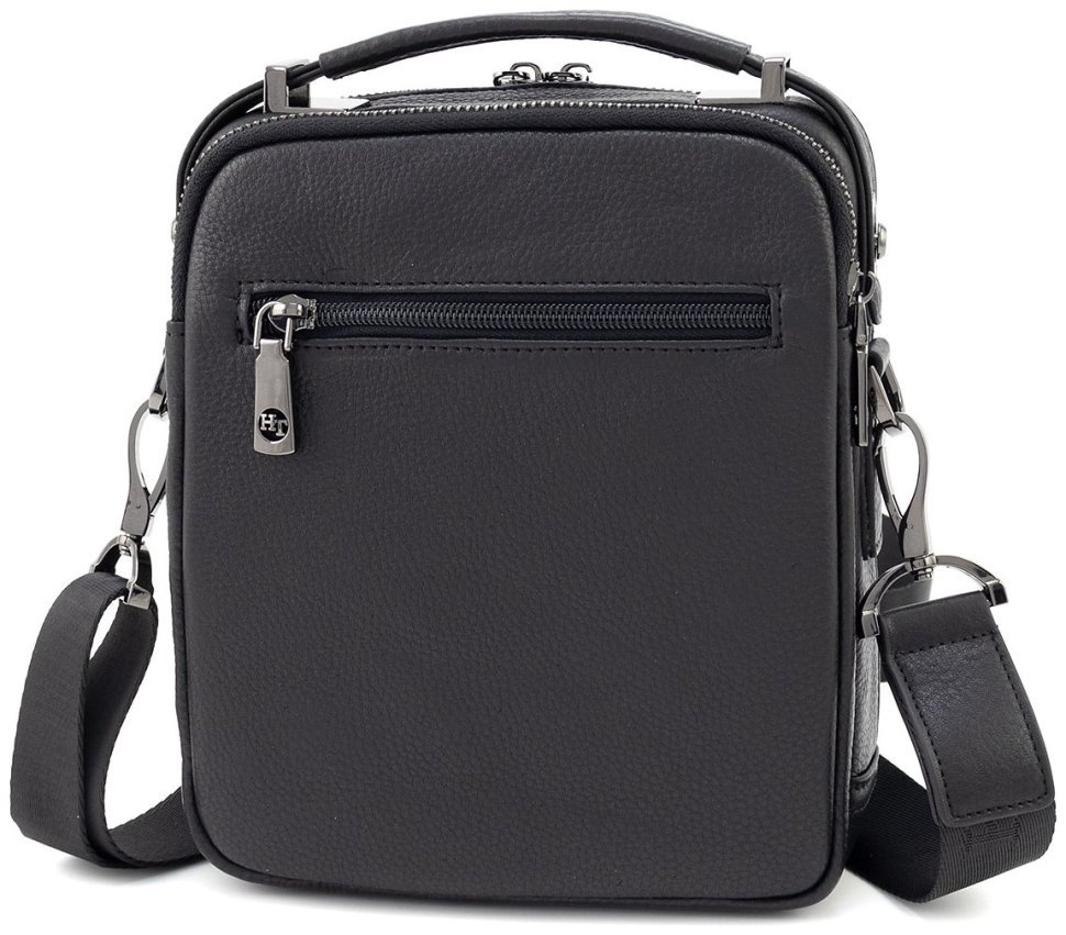 Чоловіча шкіряна сумка з каркасом жорсткості H.T Leather (10260) modnotak фото №6