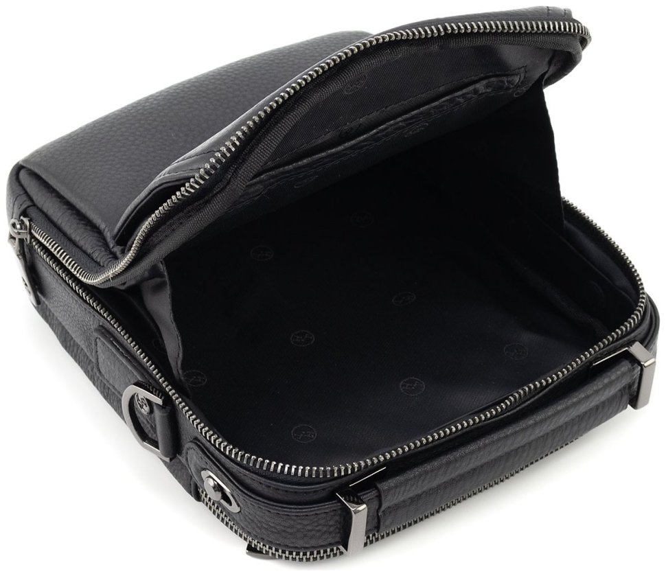 Чоловіча шкіряна сумка з каркасом жорсткості H.T Leather (10260) modnotak фото №10