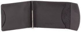 Зажим для купюр из натуральной черной кожи ST Leather (16850)
