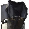 Черный городской рюкзак большого размера из натуральной кожи с клапаном TARWA (19804) - 13
