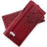 Зручний гаманець з лакової шкіри червоного кольорі KARYA (1064-019) - 3