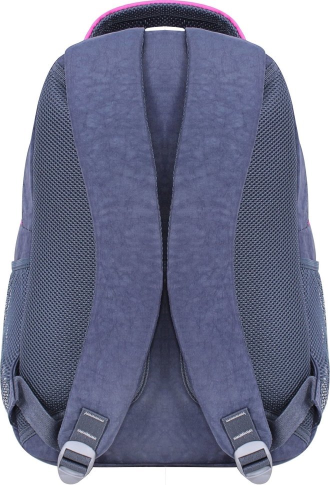 Серый школьный рюкзак для девочек из текстиля Bagland (52836)