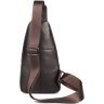 Стильна сумка - рюкзак з фактурної шкіри коричневого кольору VINTAGE STYLE (14952) - 4