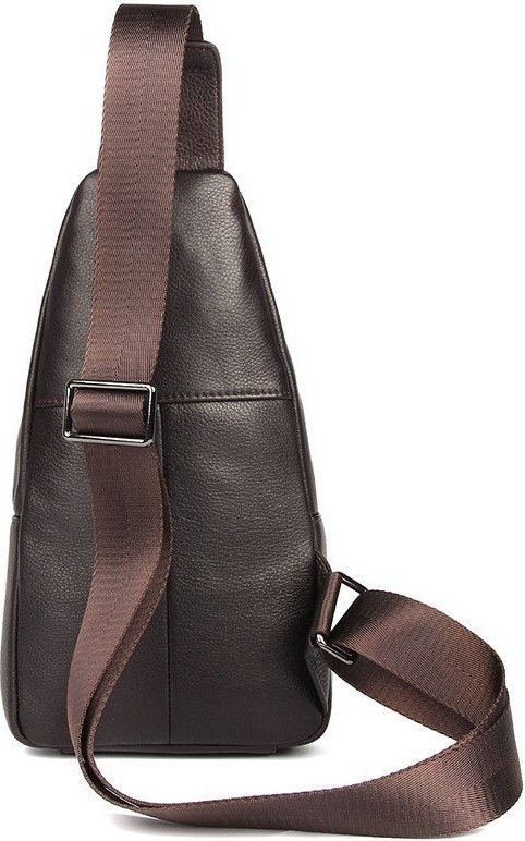 Стильная сумка - рюкзак из фактурной кожи коричневого цвета VINTAGE STYLE (14952)