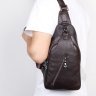 Стильная сумка - рюкзак из фактурной кожи коричневого цвета VINTAGE STYLE (14952) - 9