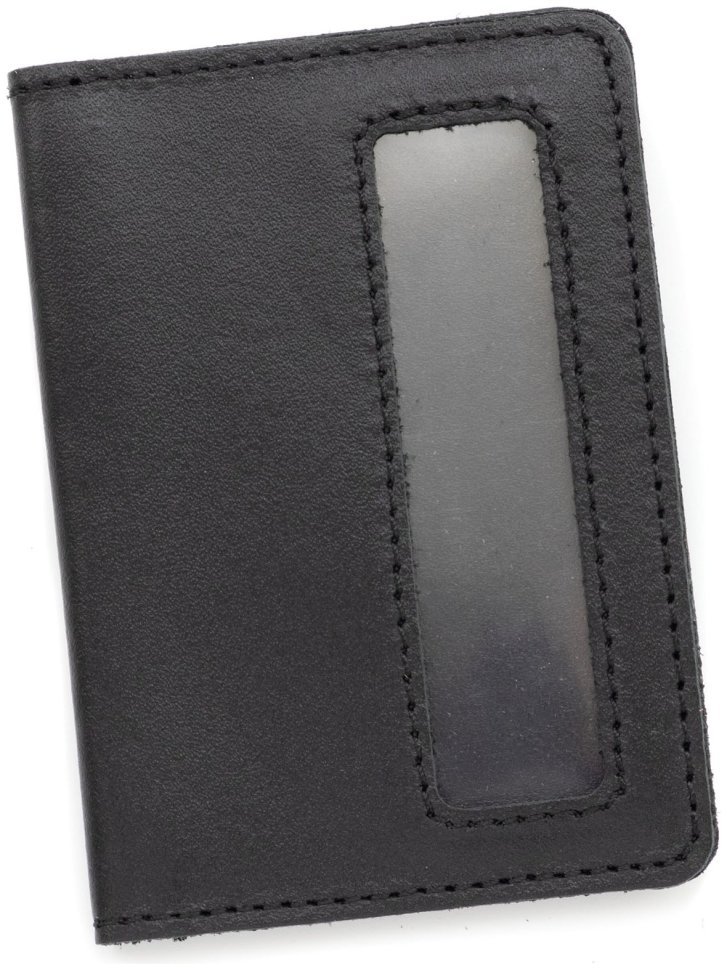 Кожаная обложка для служебного удостоверения Leather Collection 103336 (черная) фото №3 Кожаная обложка для служебного удостоверения Leather Collection 103336 (черная) modnotak фото №3