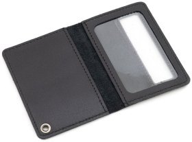 Кожаная обложка для служебного удостоверения Leather Collection 103336 (черная)
