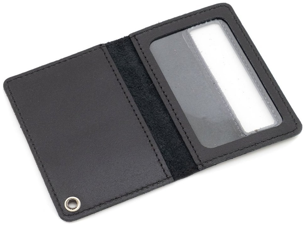Кожаная обложка для служебного удостоверения Leather Collection 103336 (черная) фото №2 Кожаная обложка для служебного удостоверения Leather Collection 103336 (черная) modnotak фото №2
