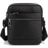 Мужская сумка-планшет через плечо черного цвета из натуральной кожи Tiding Bag (15911) - 3