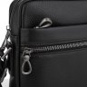 Чоловіча сумка-планшет через плече чорного кольору з натуральної шкіри Tiding Bag (15911) - 6