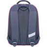 Сірий шкільний рюкзак для дівчаток із текстилю з принтом єдинорога Bagland (53836) - 3