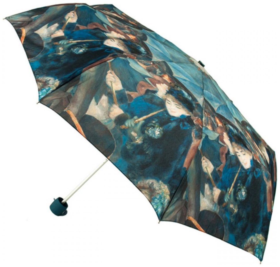 Парасоля жіноча Fulton National Gallery Minilite-2 L849 The Umbrellas (Складна, механіка, синього кольору з малюнком) 93836 modnotak фото №1