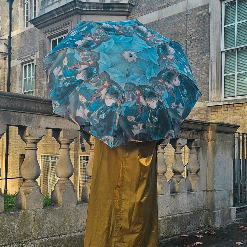 Парасоля жіноча Fulton National Gallery Minilite-2 L849 The Umbrellas (Складна, механіка, синього кольору з малюнком) 93836 modnotak фото №3