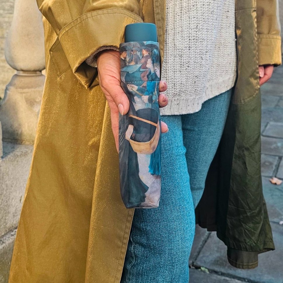 Парасоля жіноча Fulton National Gallery Minilite-2 L849 The Umbrellas (Складна, механіка, синього кольору з малюнком) 93836 modnotak фото №5