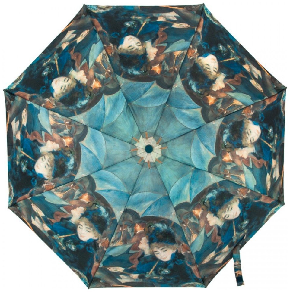 Парасоля жіноча Fulton National Gallery Minilite-2 L849 The Umbrellas (Складна, механіка, синього кольору з малюнком) 93836 modnotak фото №6