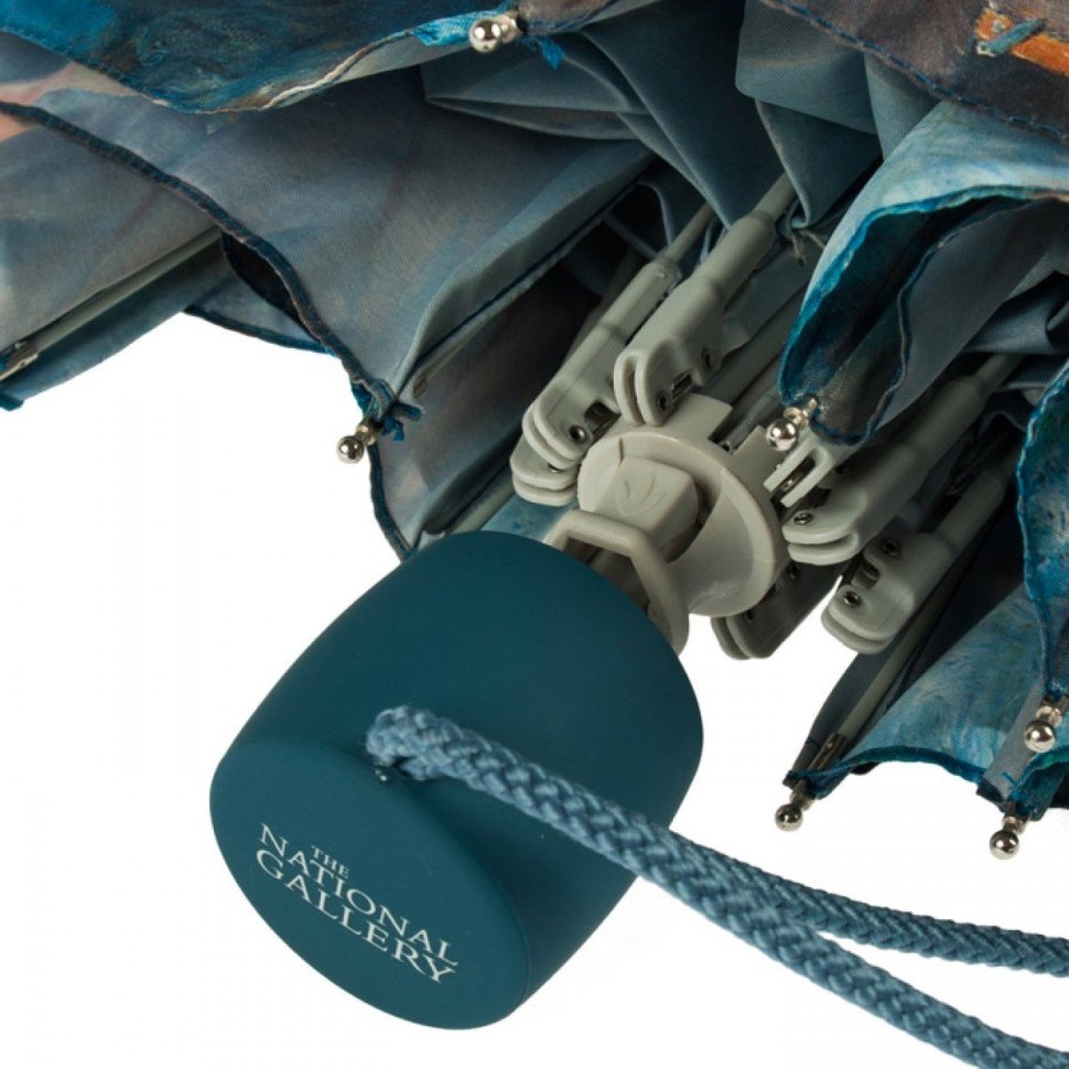 Парасоля жіноча Fulton National Gallery Minilite-2 L849 The Umbrellas (Складна, механіка, синього кольору з малюнком) 93836 modnotak фото №9