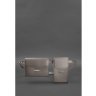 Набір жіночих сумок-кроссбоді темно-бежевого кольору з натуральної шкіри BlankNote Mini (12801) - 5
