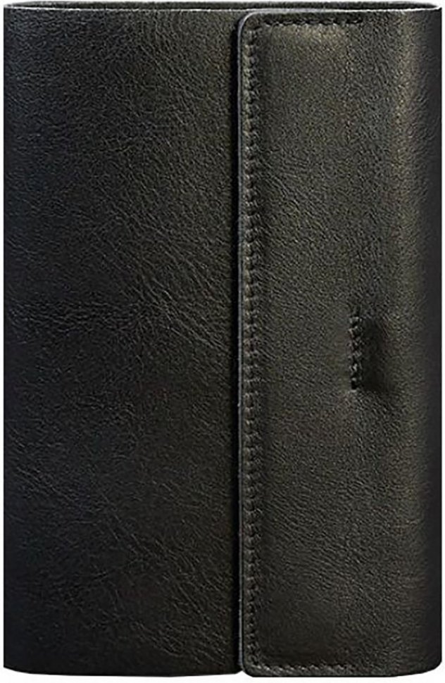 Блокнот (софт-бук) с обложкой из черной кожи Краст - BlankNote (21973)